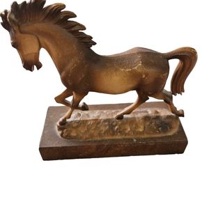 Vintage Brown Horse Figurine From The 50's.